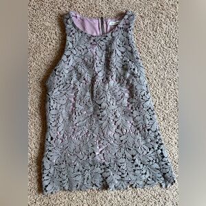 Lavender Lace Sleeveless Blouse